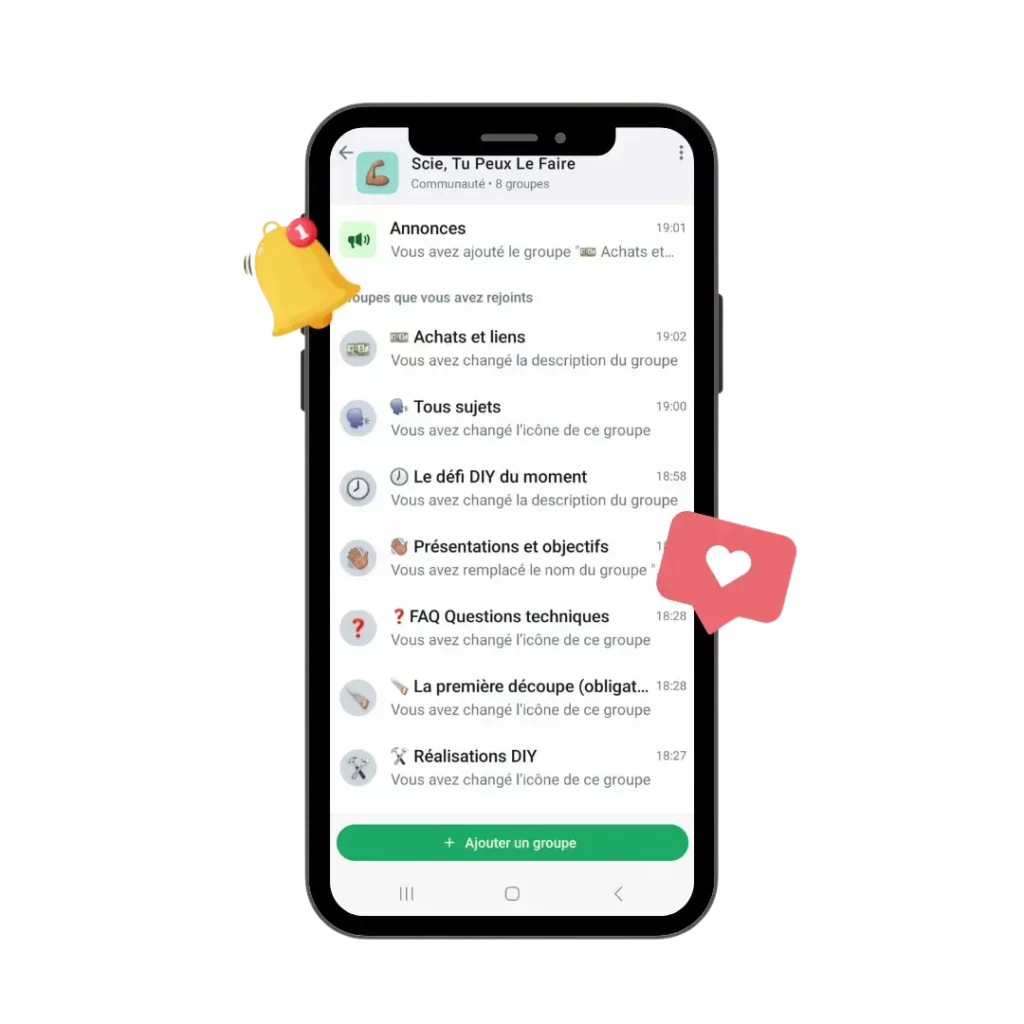 communauté scie tu peux le faire formation en ligne