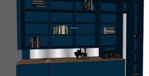 Plan 3D bibliothèque